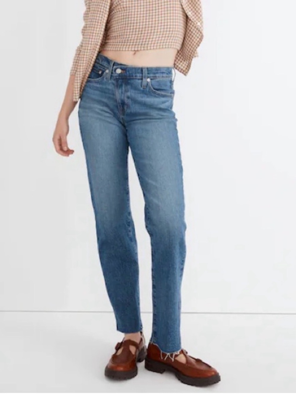 Madewell The Mid-Rise Perfect Vintage Straight Jean in Edgerton Wash Size 27